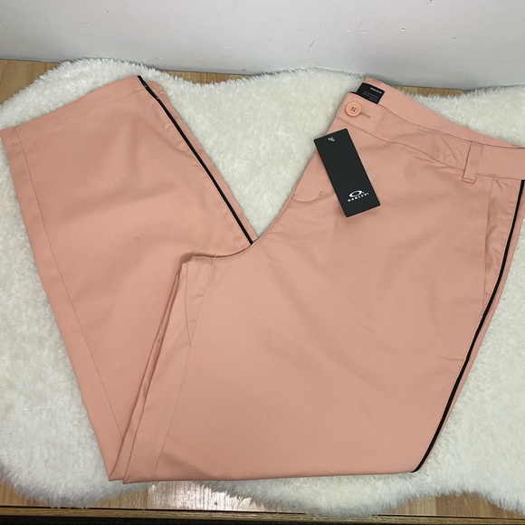 NEW Oakley Pink Chino Golf Pants Women’s Size Large - Picture 10 of 10